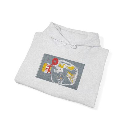 Retro Candy Bar Graphic Hoodie — Vintage Snack Logo Sweatshirt