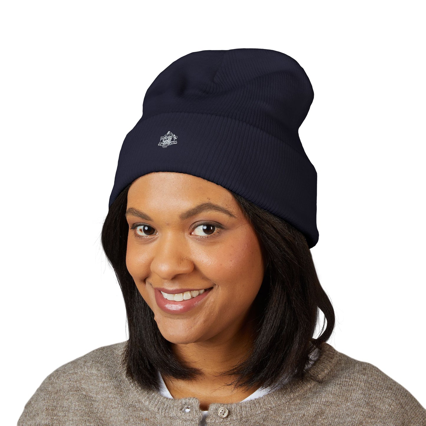 Maple Leaf Cuffed Beanie — Castle edition